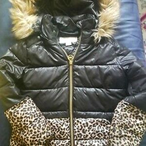 Michael Kors Kids Winter Jacket Fur Hood Trim
